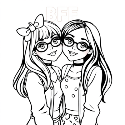 Sách tô màu Cô gái BFF