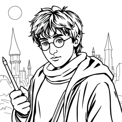 Sách tô màu: sách tô màu Harry Potter