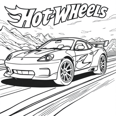 Sách tô màu Hot Wheels