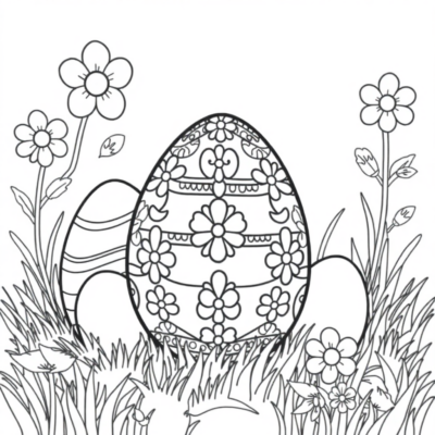 Tranh màu trứng Phục Sinh cho trẻ em