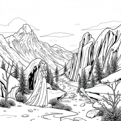 Sách tô màu Vương quốc băng giá