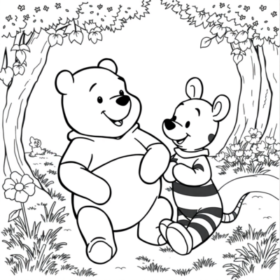 Tranh tô màu Winnie the Pooh