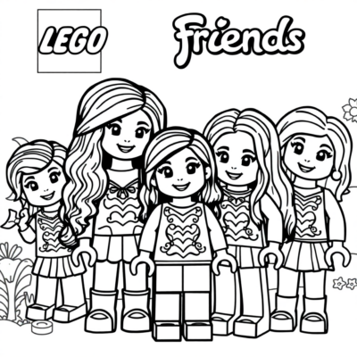 Sách tô màu Lego Friends