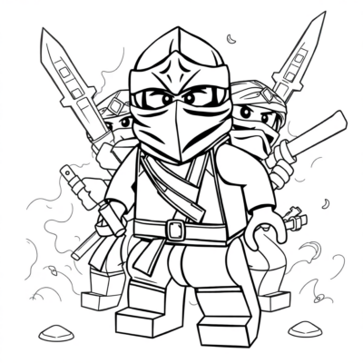 Sách Tô Màu Ninja Lego Cho Trẻ Em