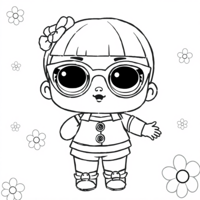 Sách tô màu búp bê LOL dễ thương cho bé