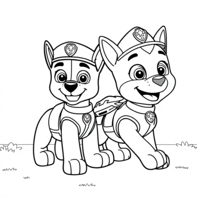 sách tô màu Paw Patrol