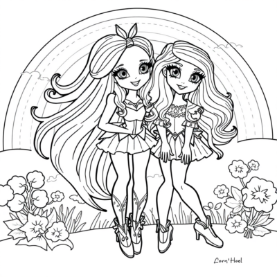 Sách tô màu: Rainbow High cho bé sáng tạo