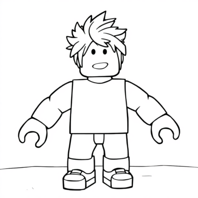 Trang tô màu chủ đề Roblox cho bé vui nhộn