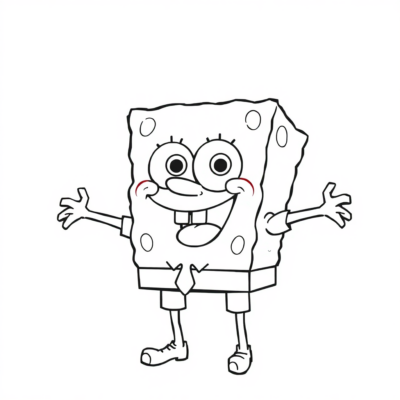 Sách tô màu: sách tô màu SpongeBob