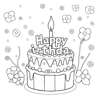 Sách Tô Màu Vui Sinh Nhật trẻ em