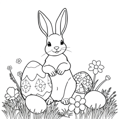 Sách tô màu: sách tô màu Phục sinh để in