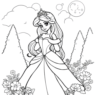 Coloring Book: Công chúa tô màu và trò chơi
