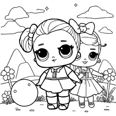 Sách tô màu: LOL Surprise tô màu