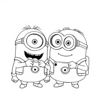Hình ảnh tô màu Minion