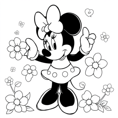Minnie Sách tô màu