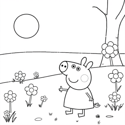 Peppa Sách tô màu in ấn