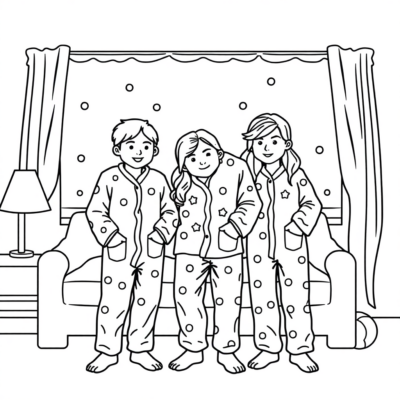 Pidjamers Kolorowanie