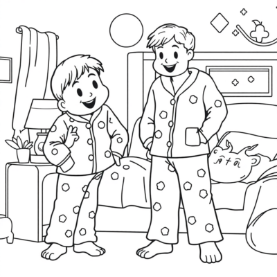 Pidzamers Kolorowanki