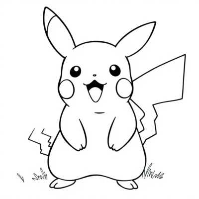 Tô màu Pikachu để in