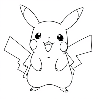 Sách tô màu Pikachu cho trẻ em vui nhộn