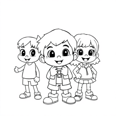 Hình Ảnh Nhân Vật Hoạt Hình Tô Màu