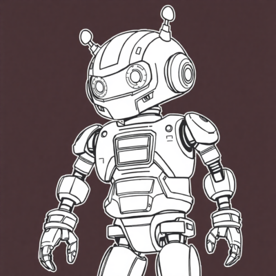 Người máy tô màu vui nhộn