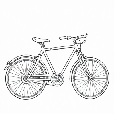 Tập tô màu xe đạp vui nhộn dành cho trẻ em