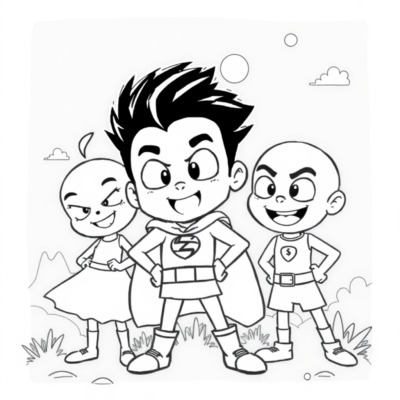 Sách tô màu: super zings tô màu