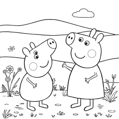 Sách tô màu: Heo Peppa