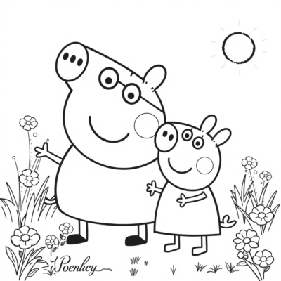 Hãy Sử Dụng Một Cách Sáng Tạo Peppa Pig Tô Màu