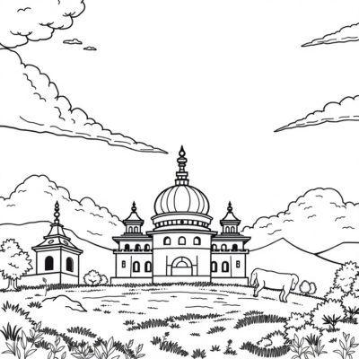 Sách tô màu: biểu tượng quốc gia dành cho trẻ em