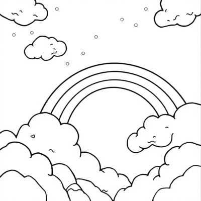 Cầu vồng tô màu