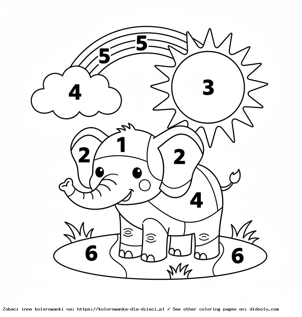 Sách tô màu theo số cho bé vui học_COLOR