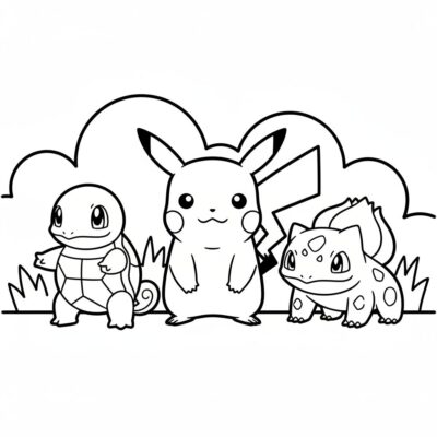 Sách tô màu Thế giới Pokémon cho trẻ em