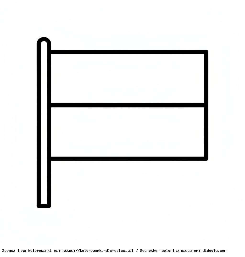 Tranh tô màu cờ Ba Lan