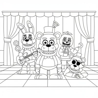 Coloring Book Five Nights At Freddy’s
