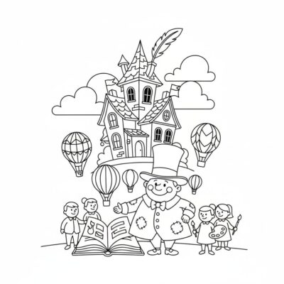 Học viện của Ngài Kleks Tô màu