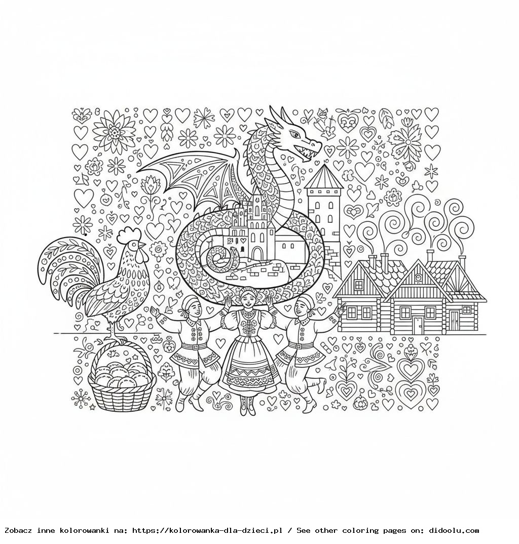 Sách tô màu Ba Lan