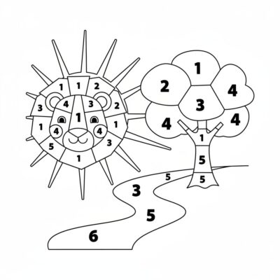 Sách tô màu theo số