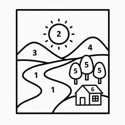 Sách tô màu theo số để in