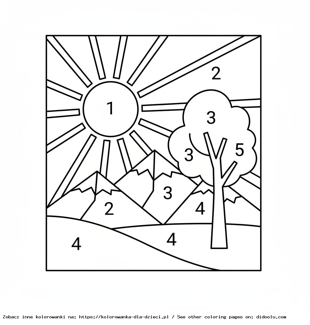 Tranh tô màu theo số để in