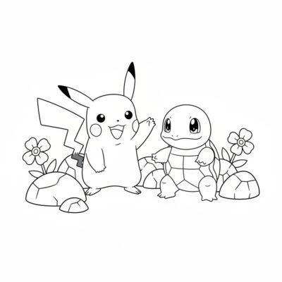 Sách tô màu: sách tô màu cho trẻ em Pokémon