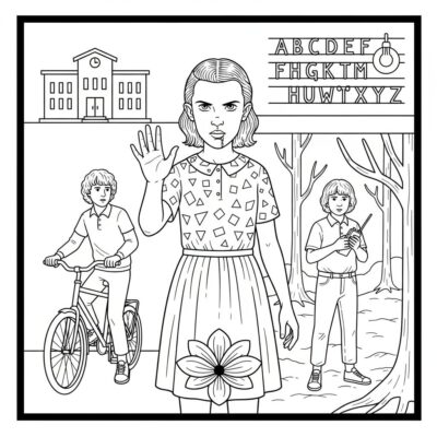 Tranh tô màu Stranger Things