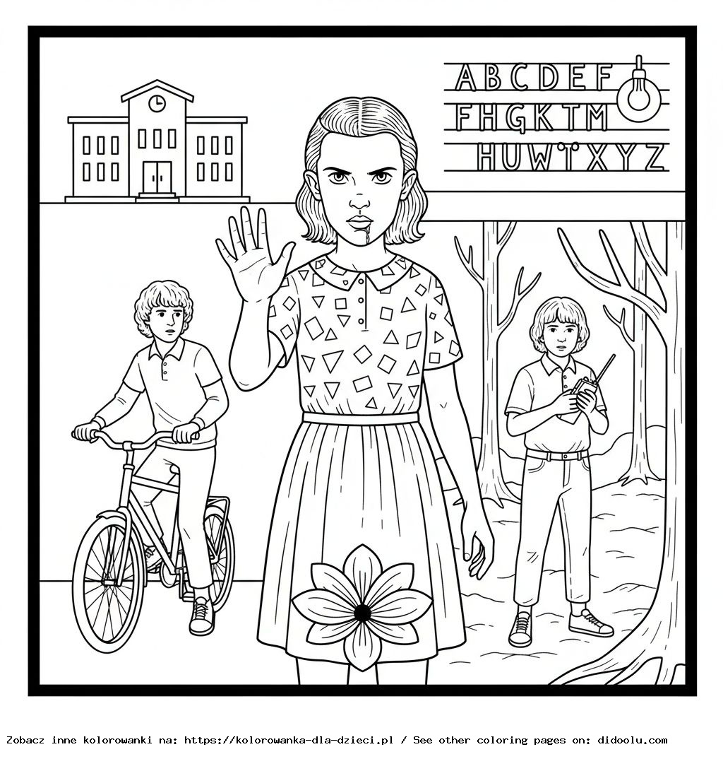 Tranh tô màu Stranger Things