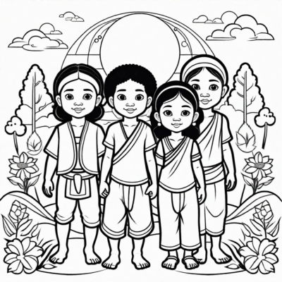 Tập Tranh Tô Màu Ngày Thiếu Nhi