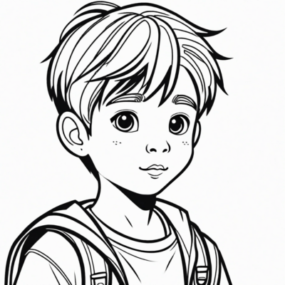 ngày của bé trai tô màu