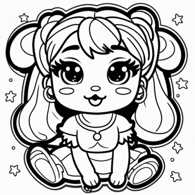 sách tô màu in Mojipops