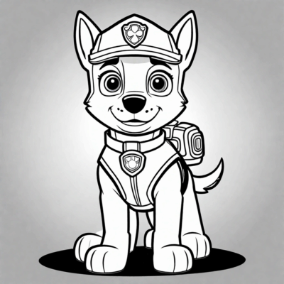 sách tô màu in cho Paw Patrol