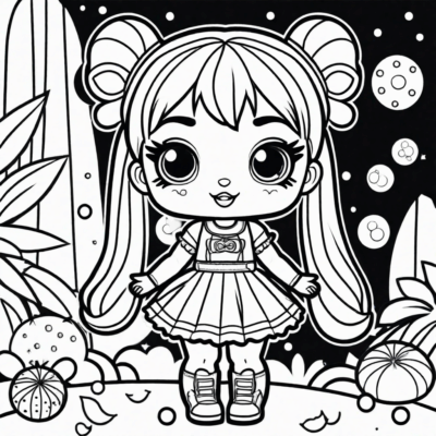 tranh tô màu lol surprise omg