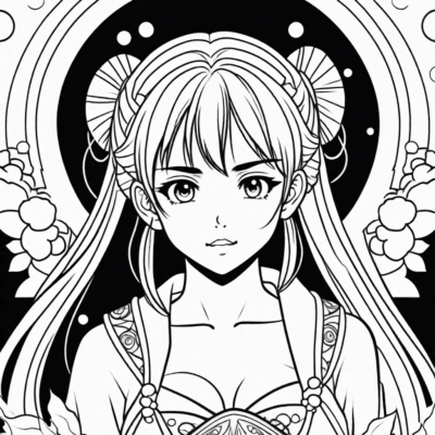 Sách tô màu phong cách manga cho thiếu nhi